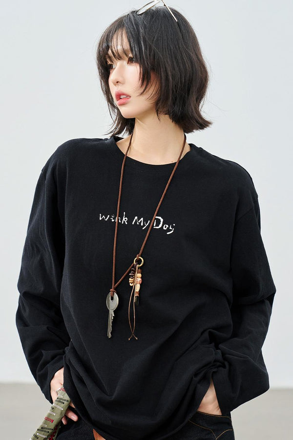 スムースロングスリーブトップ