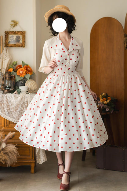 Retro Elegant Halter Neck French Flare Dress