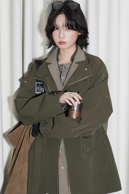 stand collar padded vest