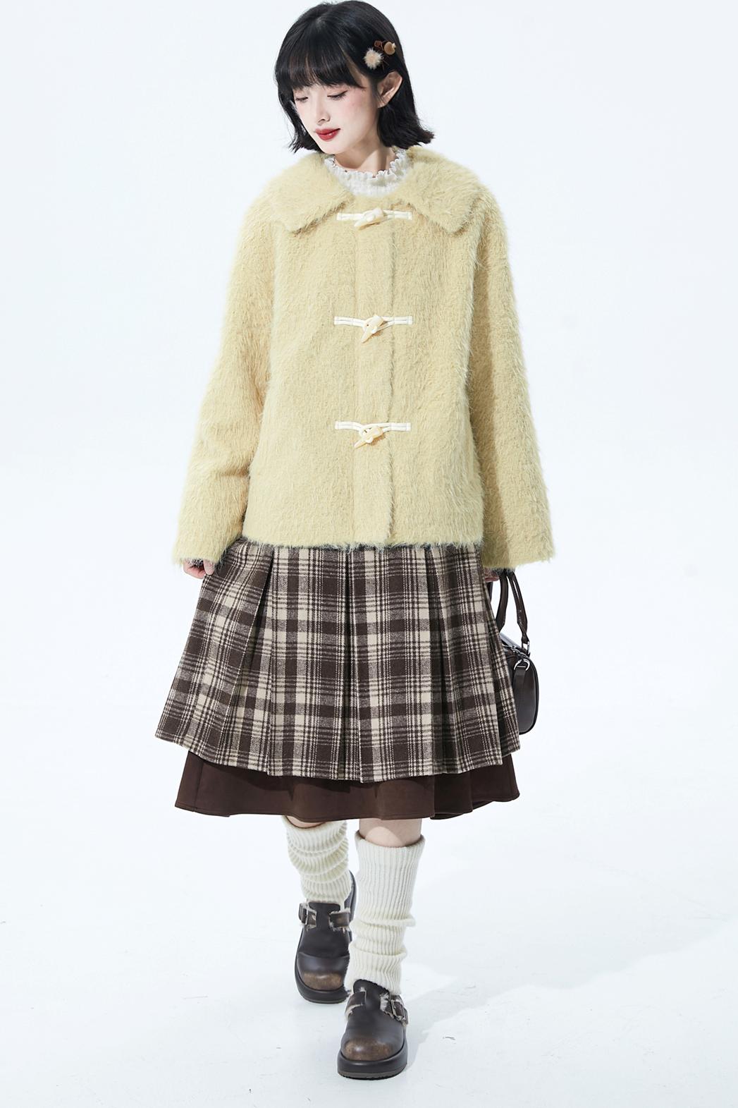 ジンジャーベルベットダッフルコート