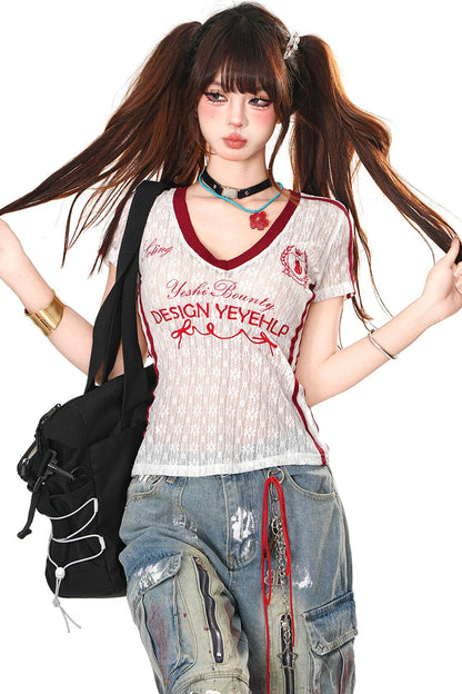 American Spicy Lace T-Shirt