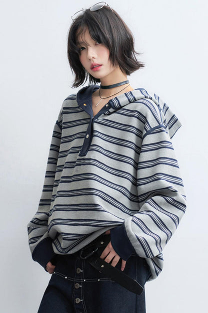 Hooded Pullover Casual Sweatshirt
