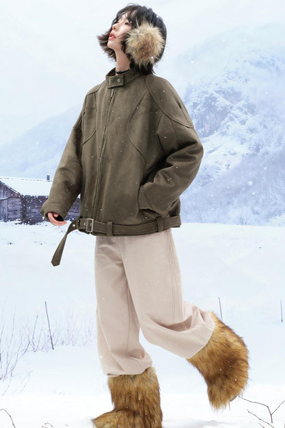 Gravity Suede Stand Collar Jacket