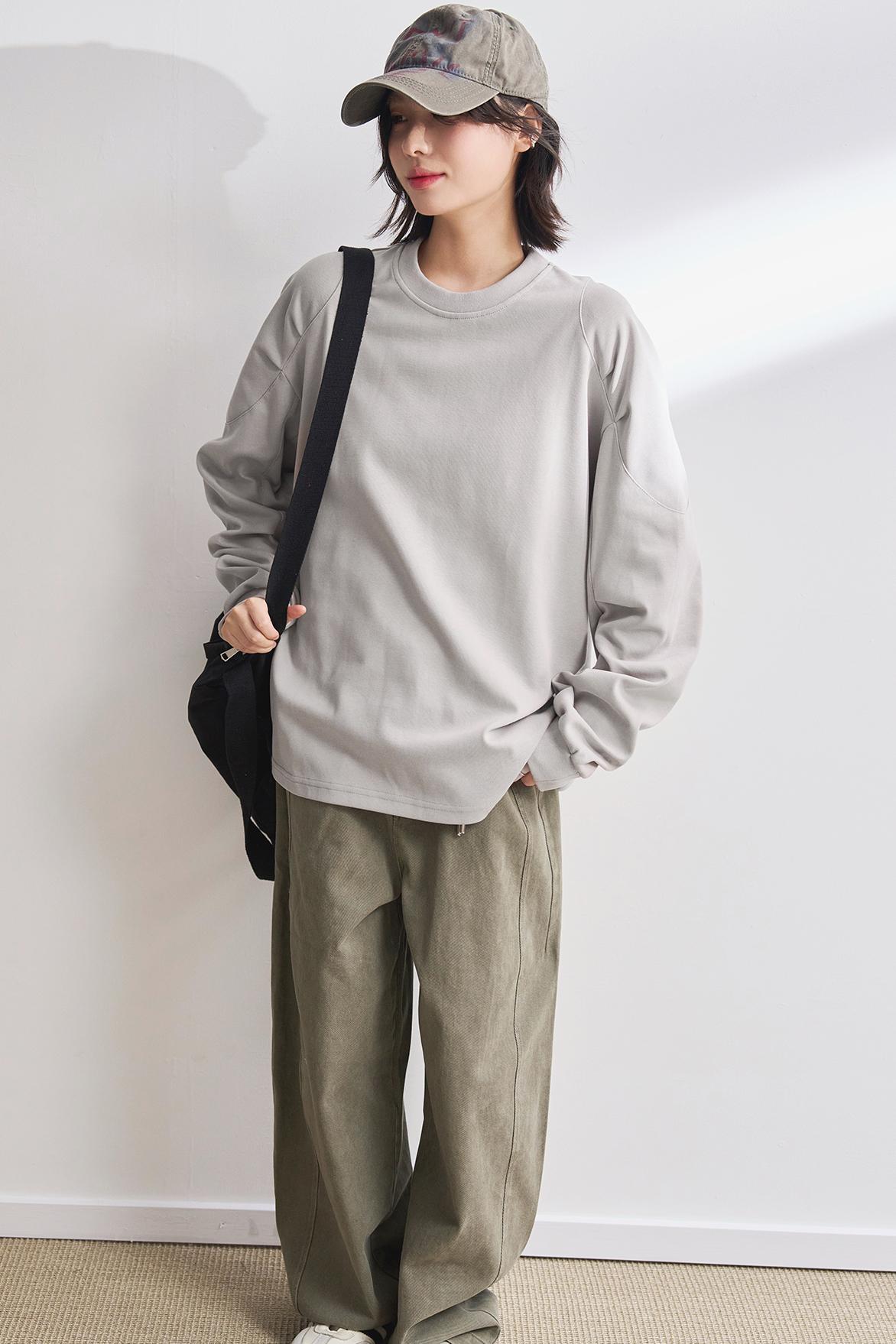 Relaxed Solid Color T-Shirt