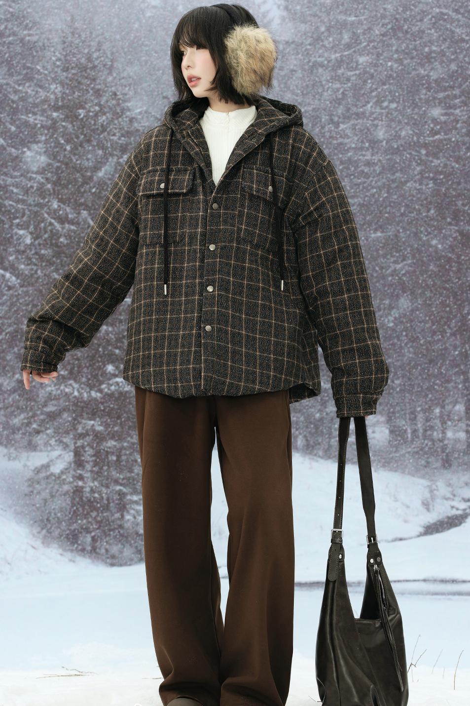 Solid color straight pants