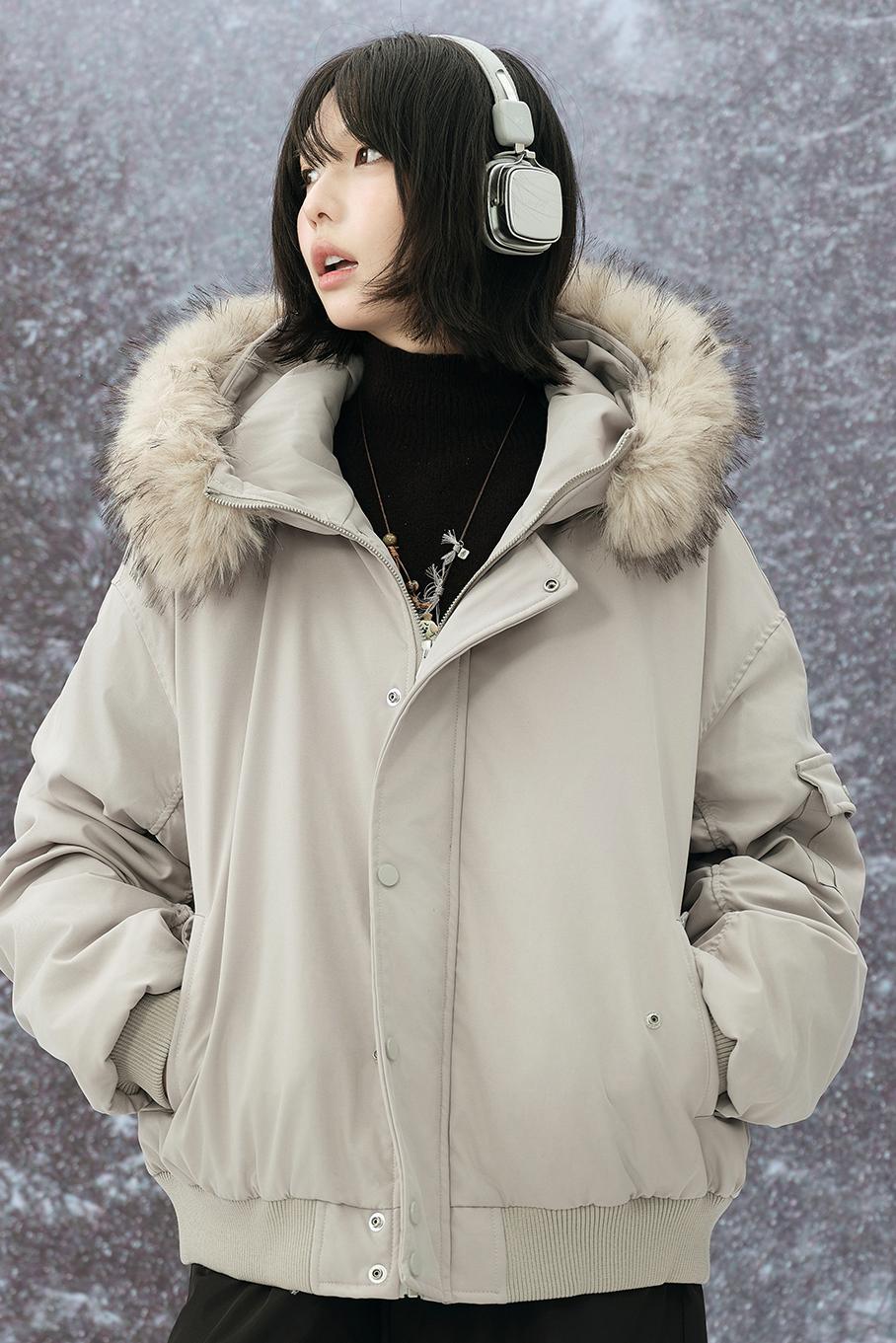 Fur Collar Hooded Winter Jacket