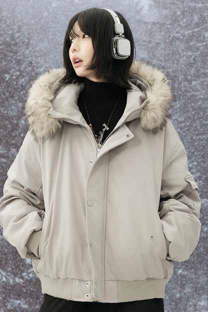Fur Collar Hooded Winter Jacket