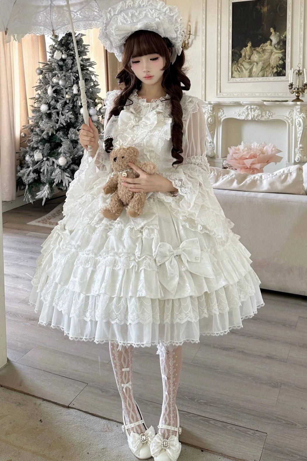 Doll Sweet Princess Lolita Dress + Bonnet