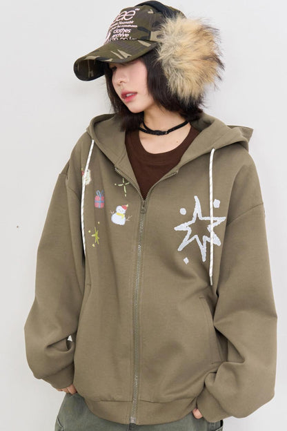 Christmas Elements Hooded Jacket