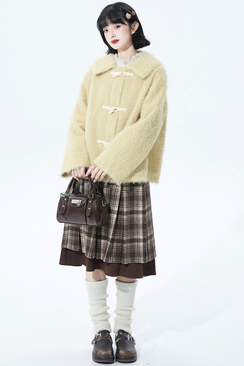 ジンジャーベルベットダッフルコート