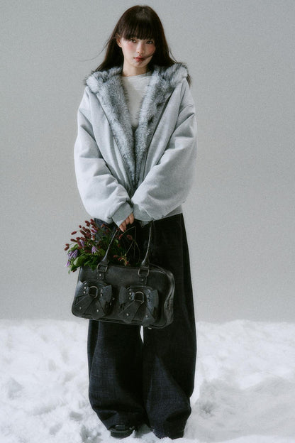 Sweet Mode Fur Hooded Jacket