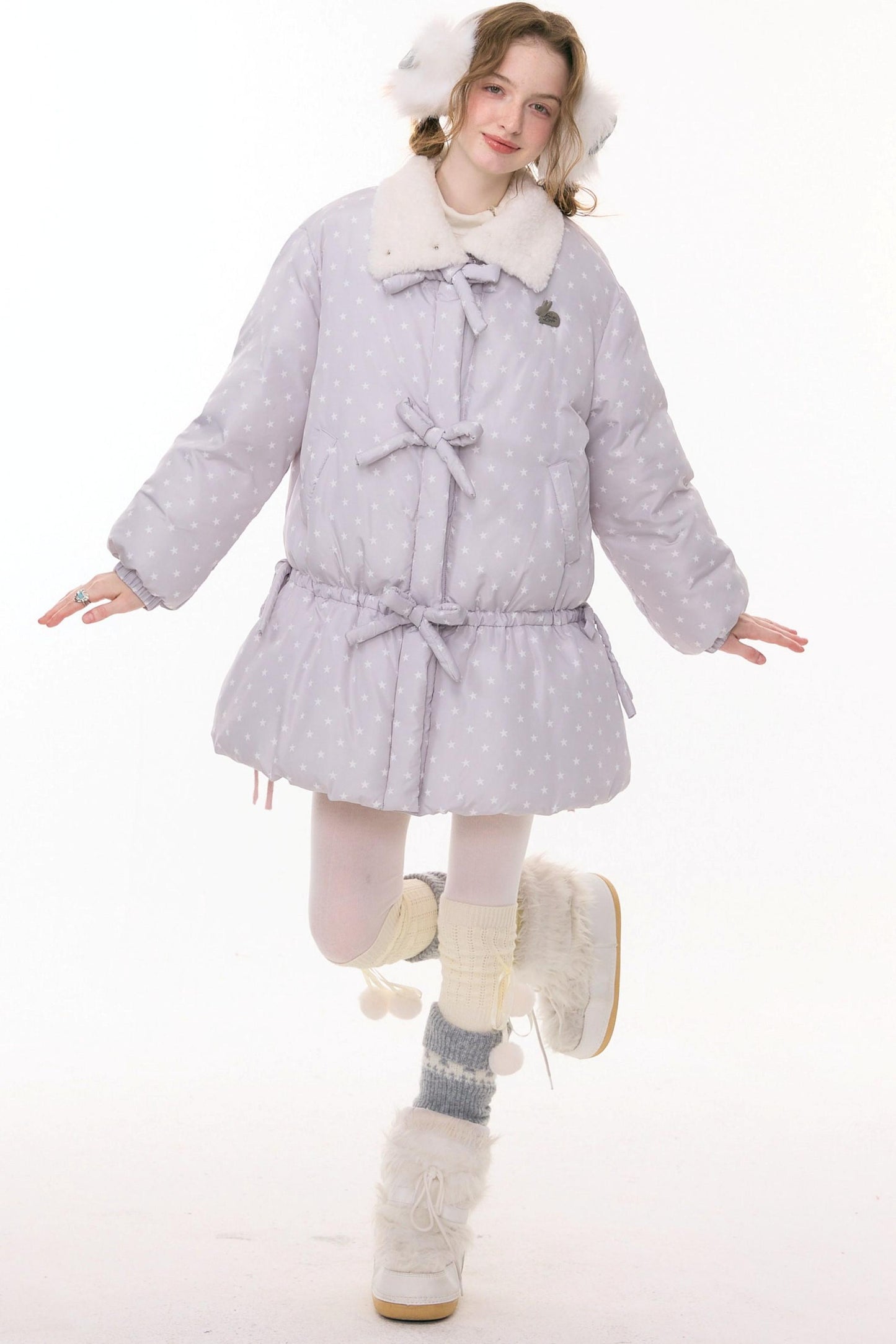 Star Dot Down Jacket + Hat