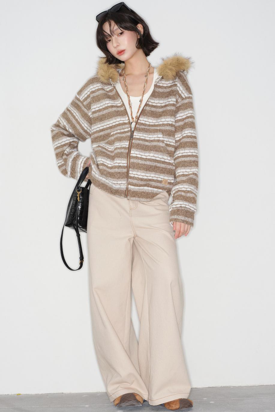 フェアアイルファーカラージャケット