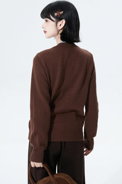 Butterfly Jacquard Knit Cardigan