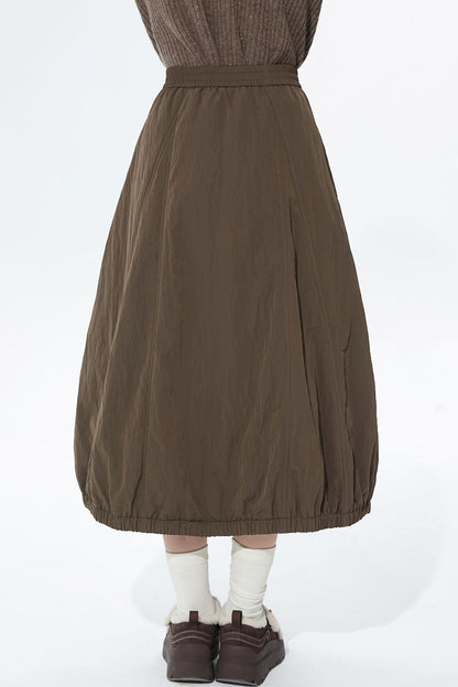 ウォームココアウールブレンドスカート