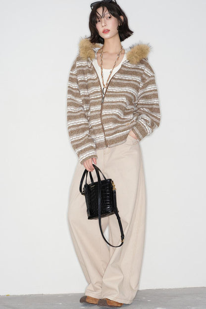 ルーズワイドモードデニムパンツ