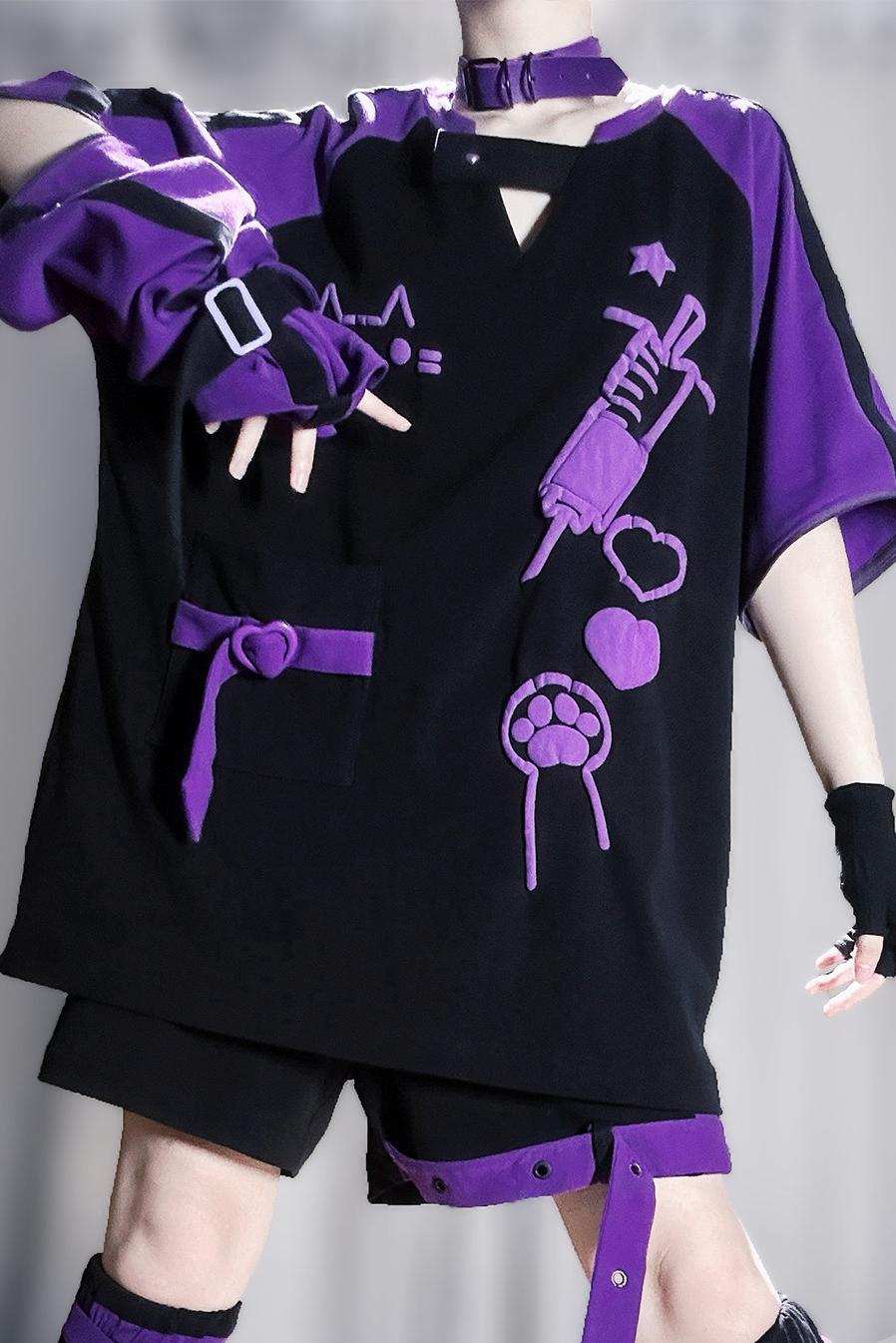 サブカルキャットサマーTシャツ+パンツ＋レッグカバー