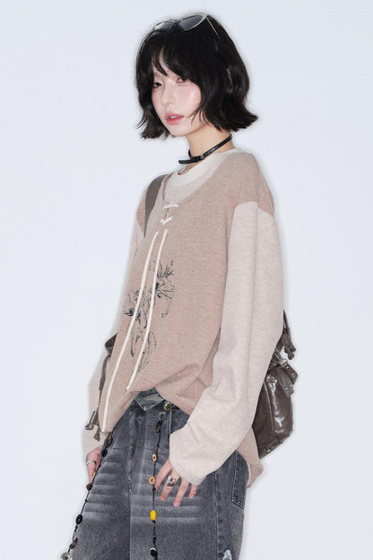 Gravity Patchwork Color Block Top