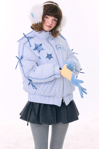 Check Star Down Jacket