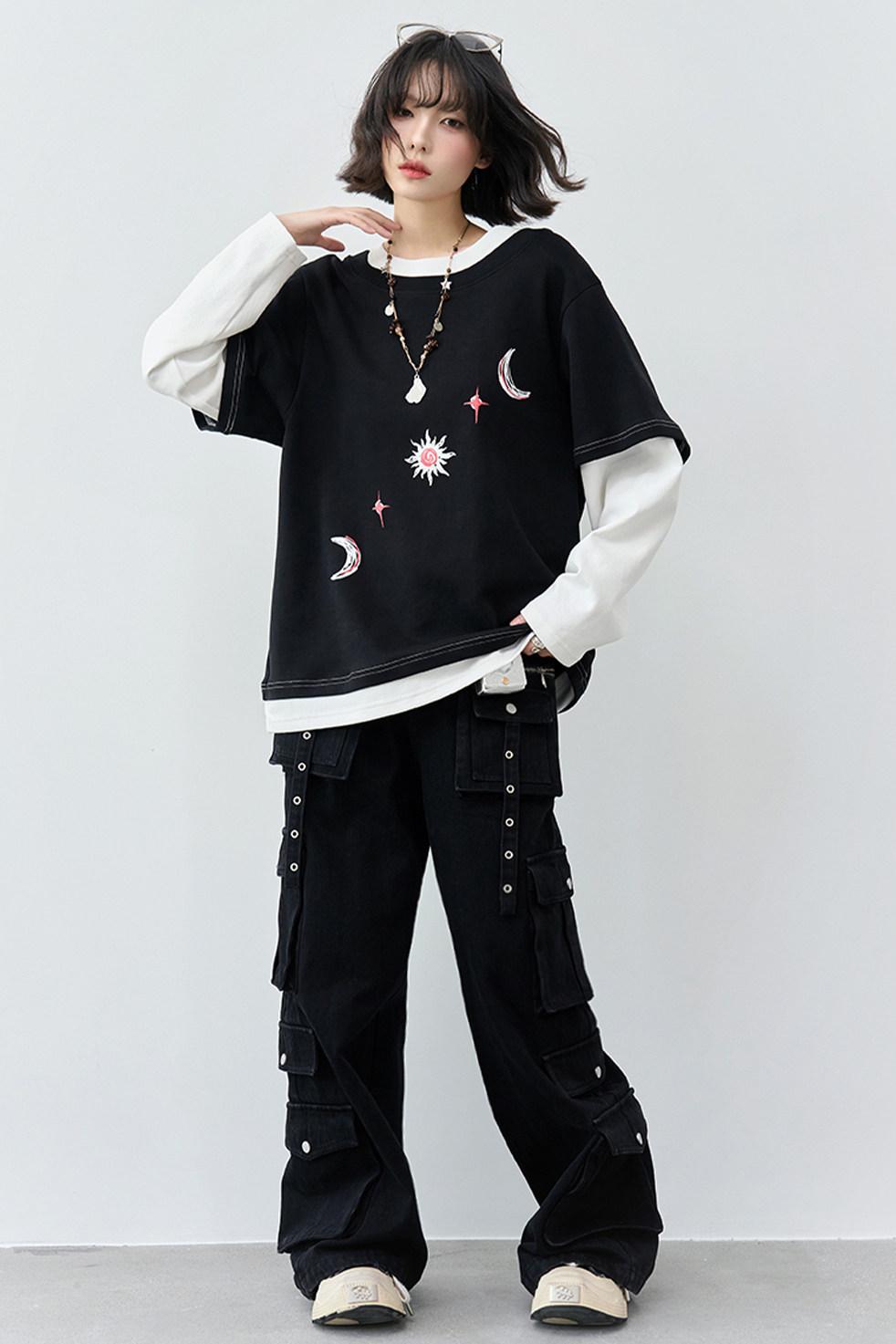 Gravity Patchwork Color Blocked Top