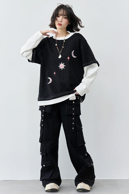 Gravity Patchwork Color Blocked Top