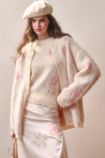 スイートレトロガーリーニットカーディガン