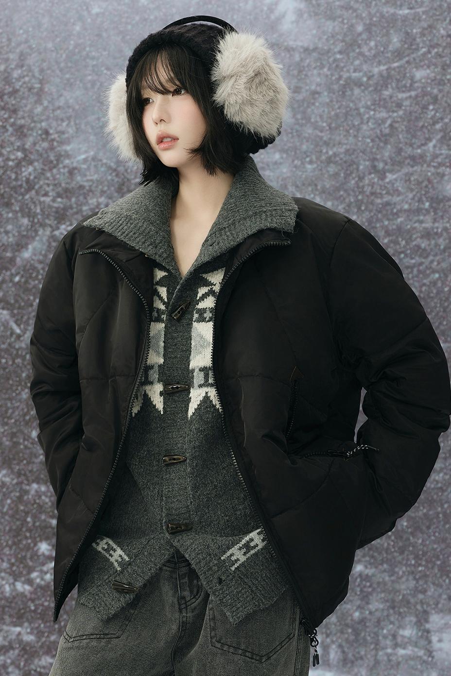 Wool padded winter coat