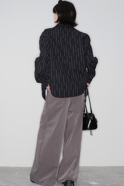 チェックルーズロングパンツ