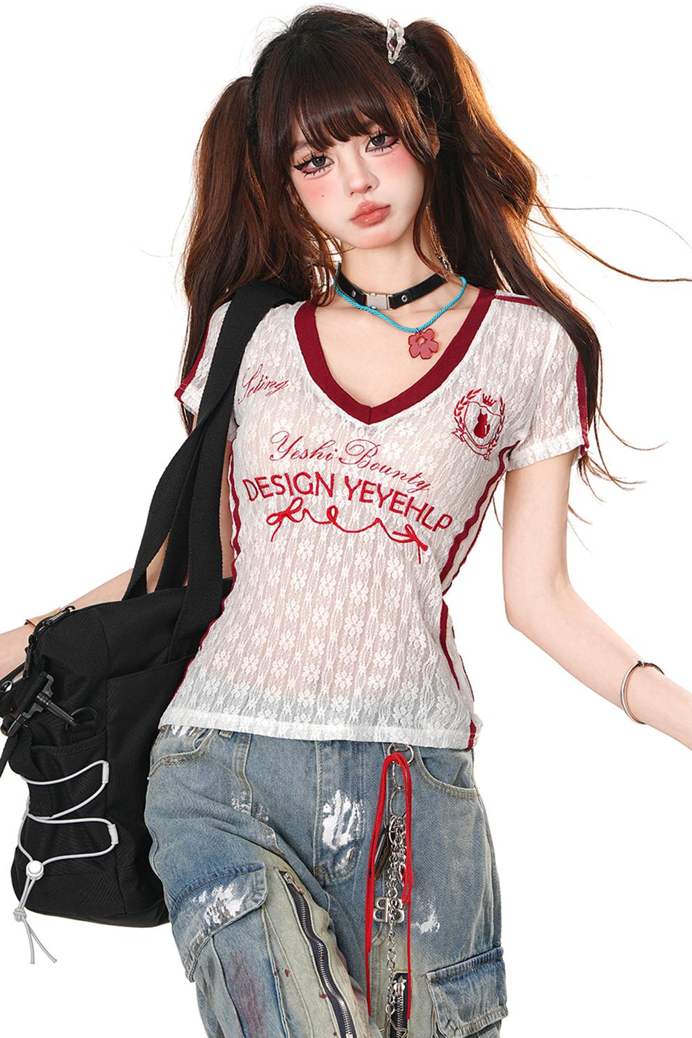 American Spicy Lace T-Shirt