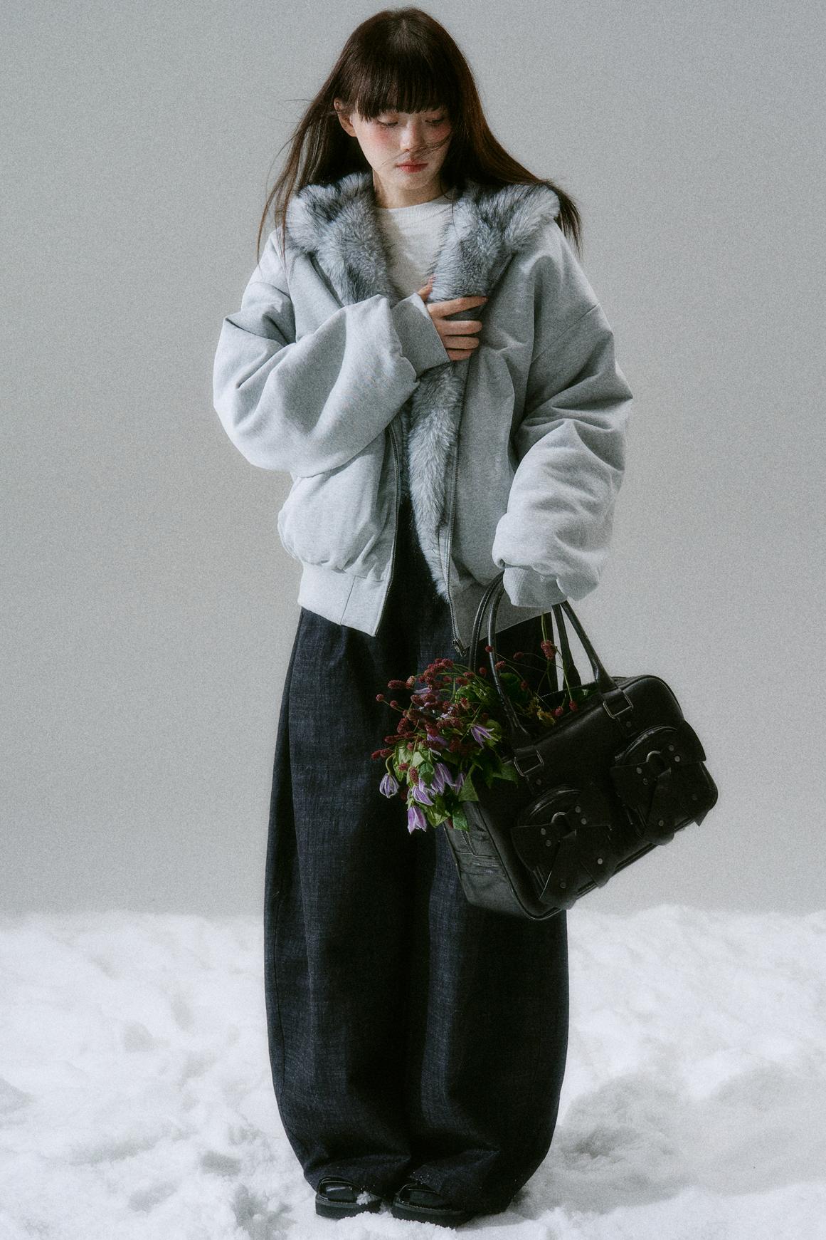 Sweet Mode Fur Hooded Jacket