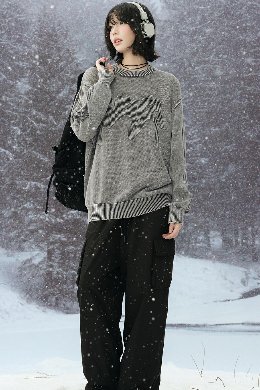 ミニマリストグラビティニットスウェット