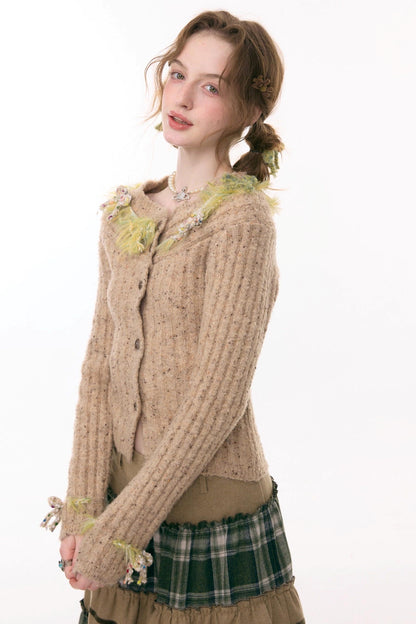 Mist Harbor Off-Shoulder Cardigan