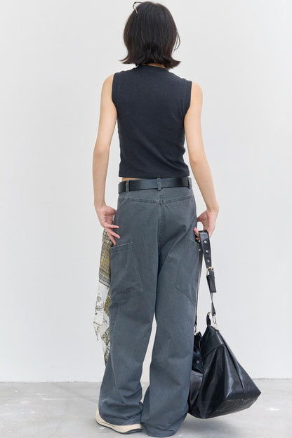 スリムフィットスリーブレストップス