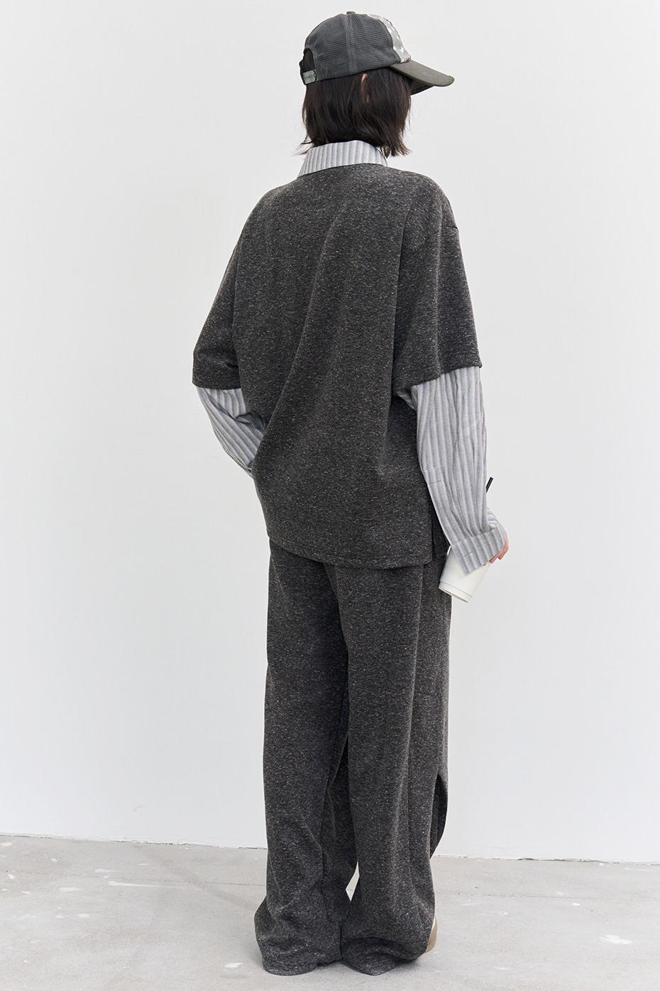 パッチワークカラーブロックブラウス