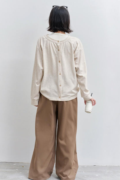 リバーシブルVネックカーディガン