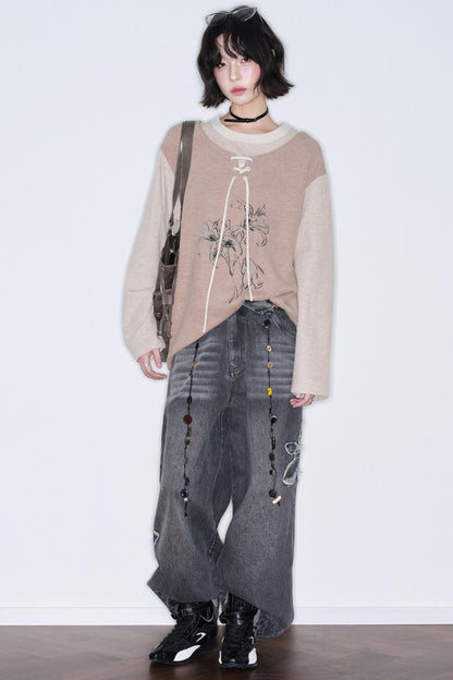 Gravity Patchwork Color Block Top