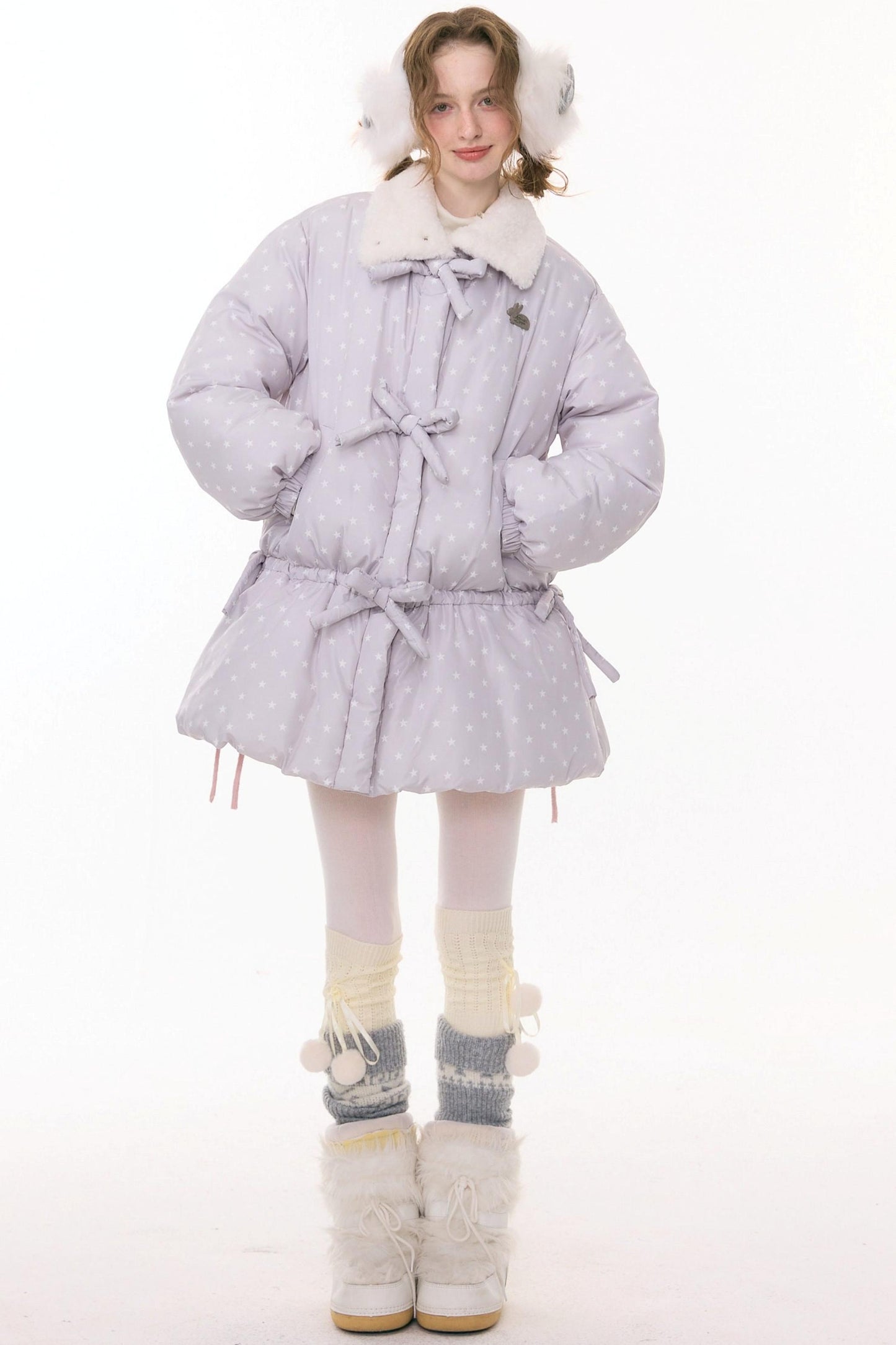 Star Dot Down Jacket + Hat