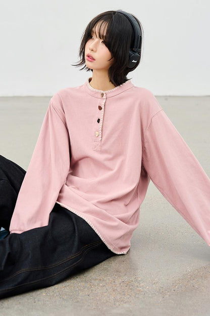 ルーズロングスリーブトップス