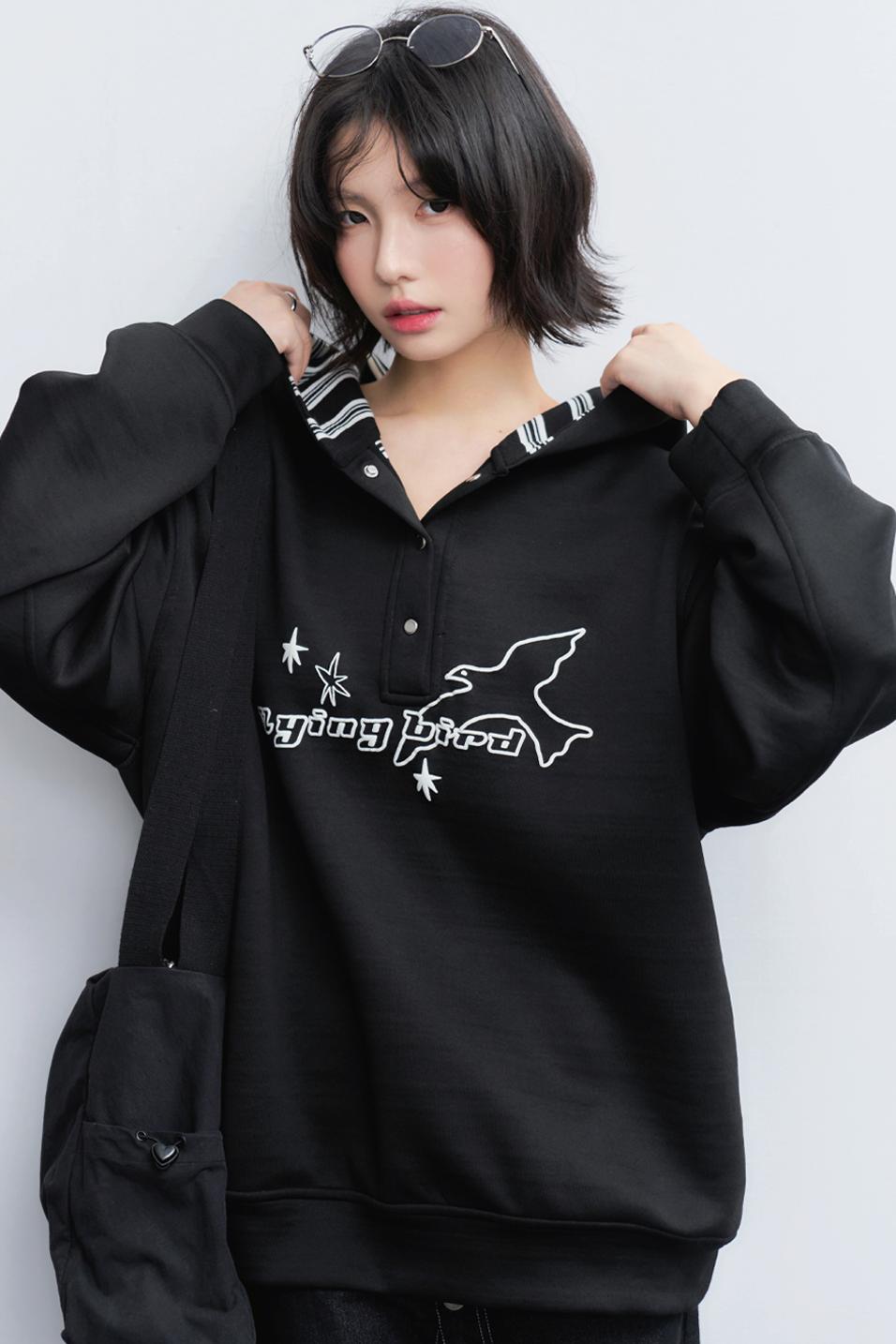 Hooded Pullover Casual Sweatshirt