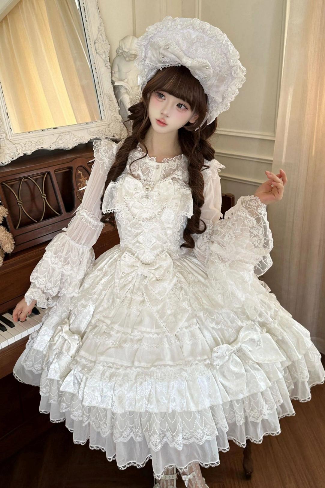 Doll Sweet Princess Lolita Dress + Bonnet
