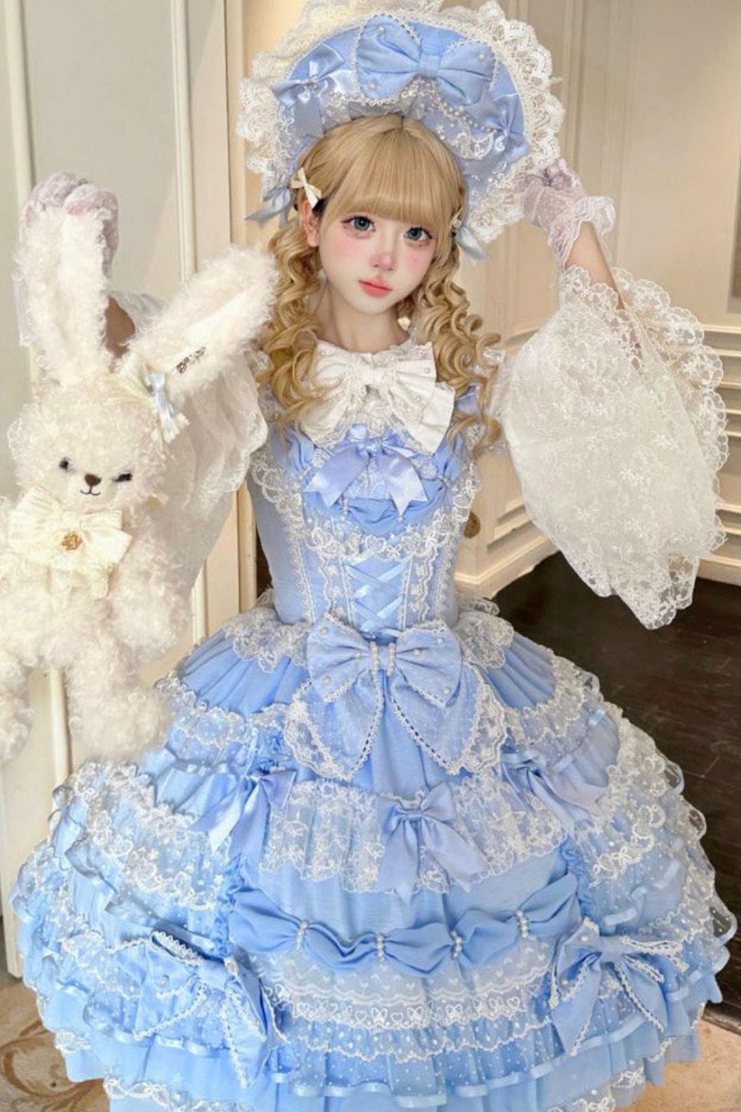 スイートレースプリンセスロリータドレス