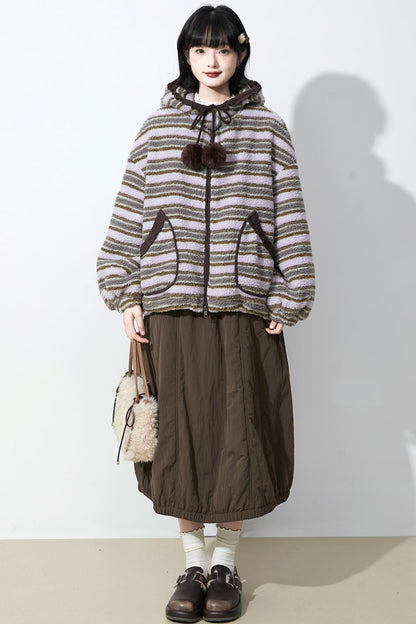 ウォームココアウールブレンドスカート