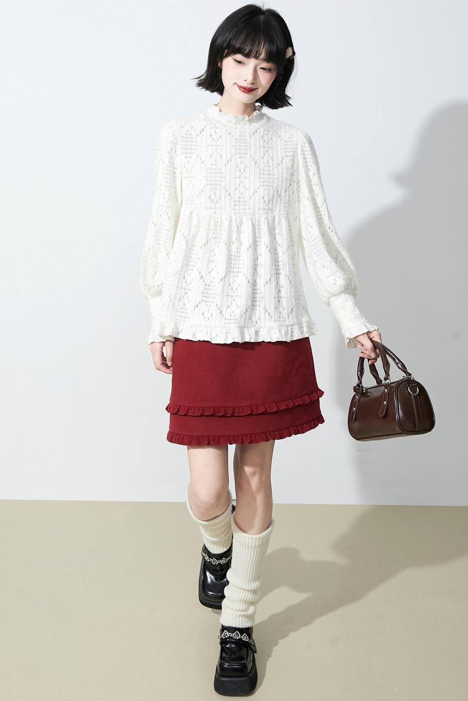 ソフトダイヤモンドニットトップ