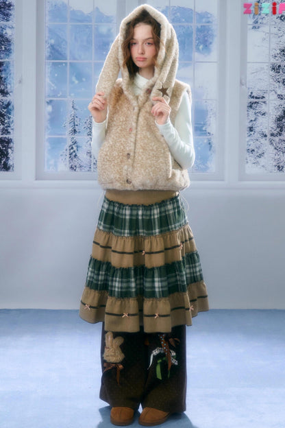 Retro Girly Plaid Skirt