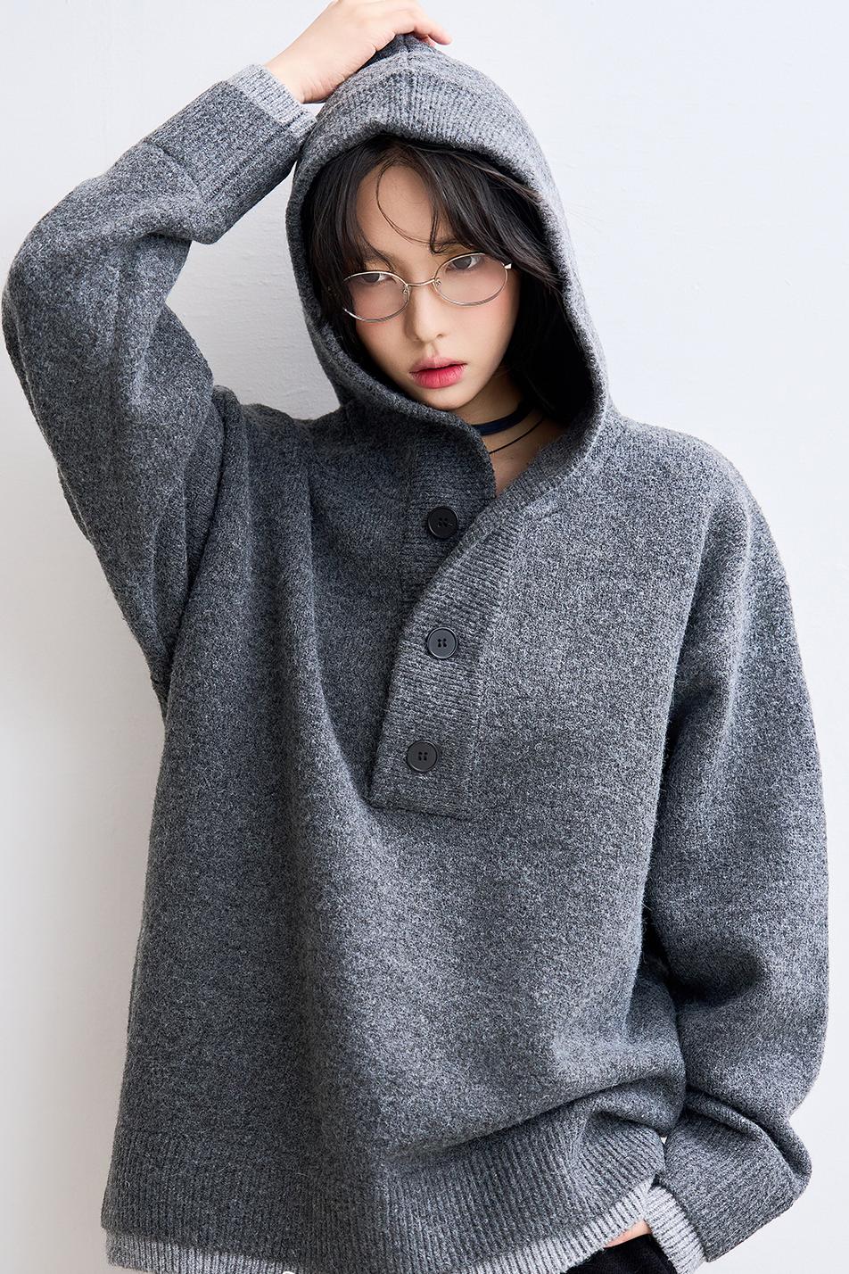 Hoodie Knit Pullover