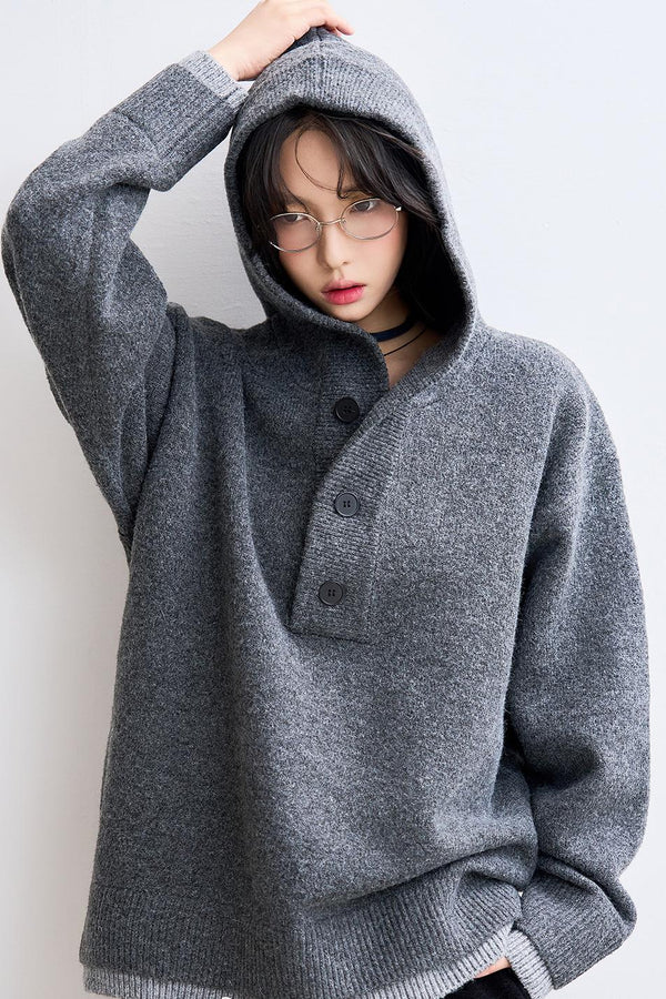 Hoodie Knit Pullover