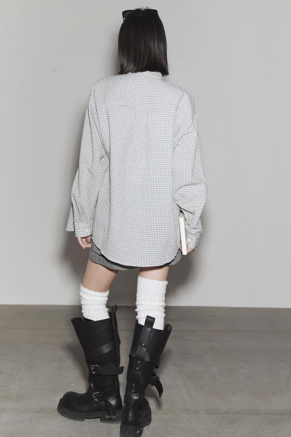 Mode Plaid Gravity Shirt