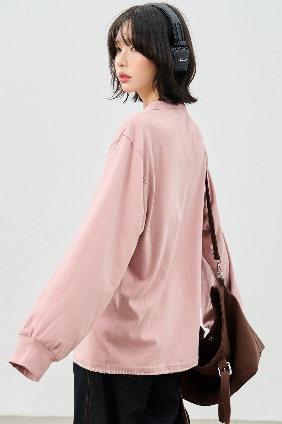 ルーズロングスリーブトップス