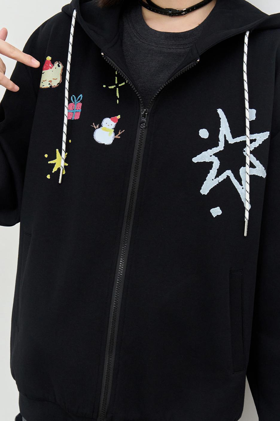Christmas Elements Hooded Jacket