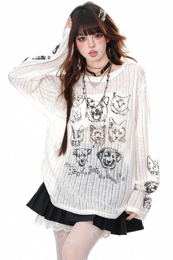 ルーズフィットブラウス